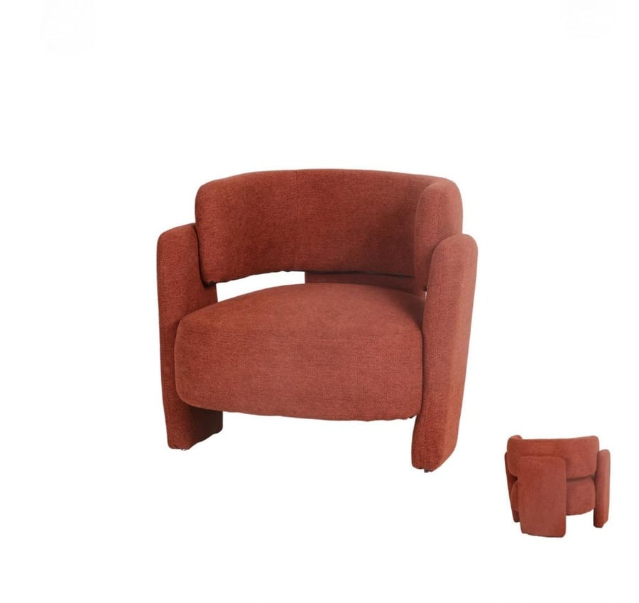 Single fabric chair in different colors