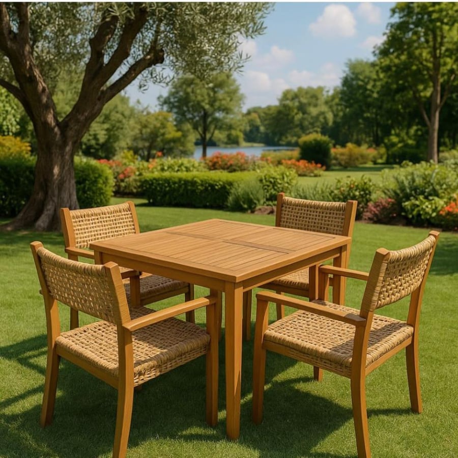 Outdoor dining table 4 chairs