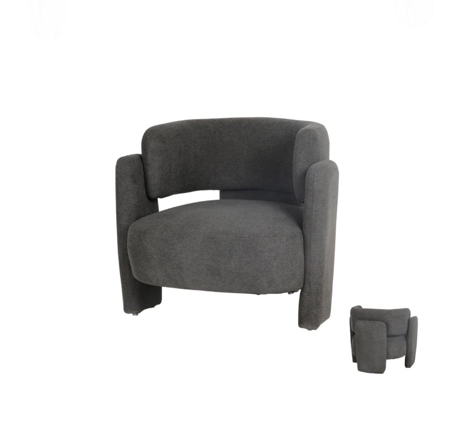 Single fabric chair in different colors