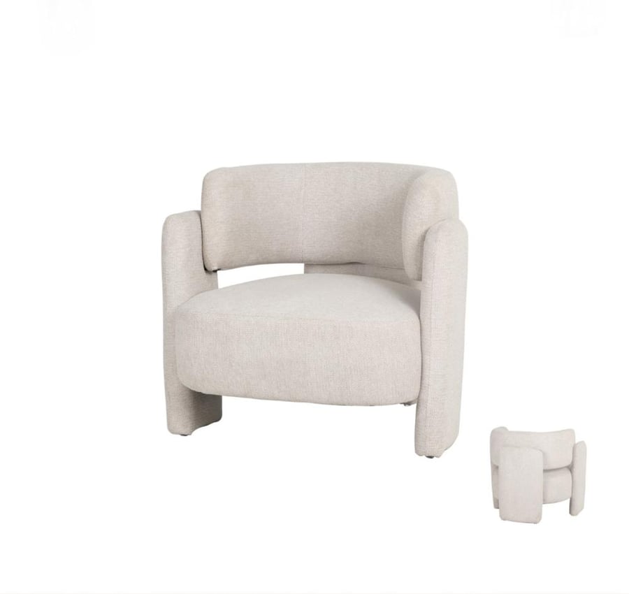 Single fabric chair in different colors