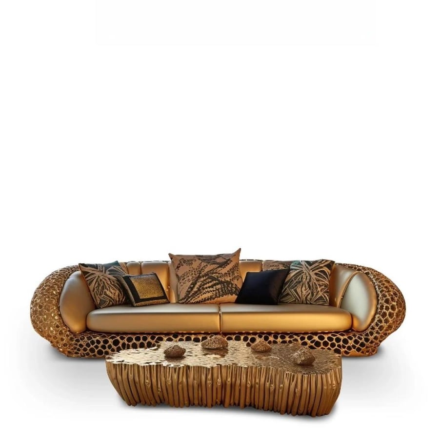 Art coffee table بالنحاس راقية أثاث فاخر جناح عالمي