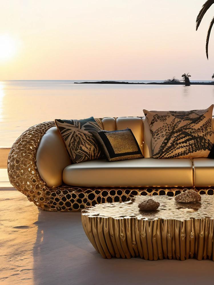 Art coffee table بالنحاس راقية أثاث فاخر جناح عالمي