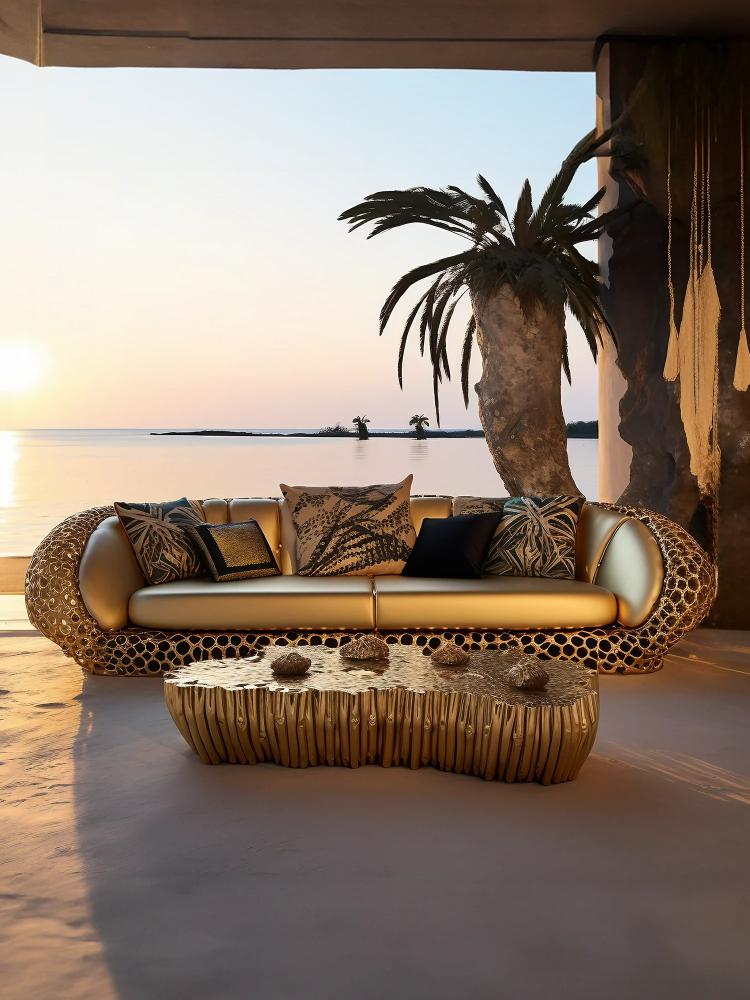 Art coffee table بالنحاس راقية أثاث فاخر جناح عالمي