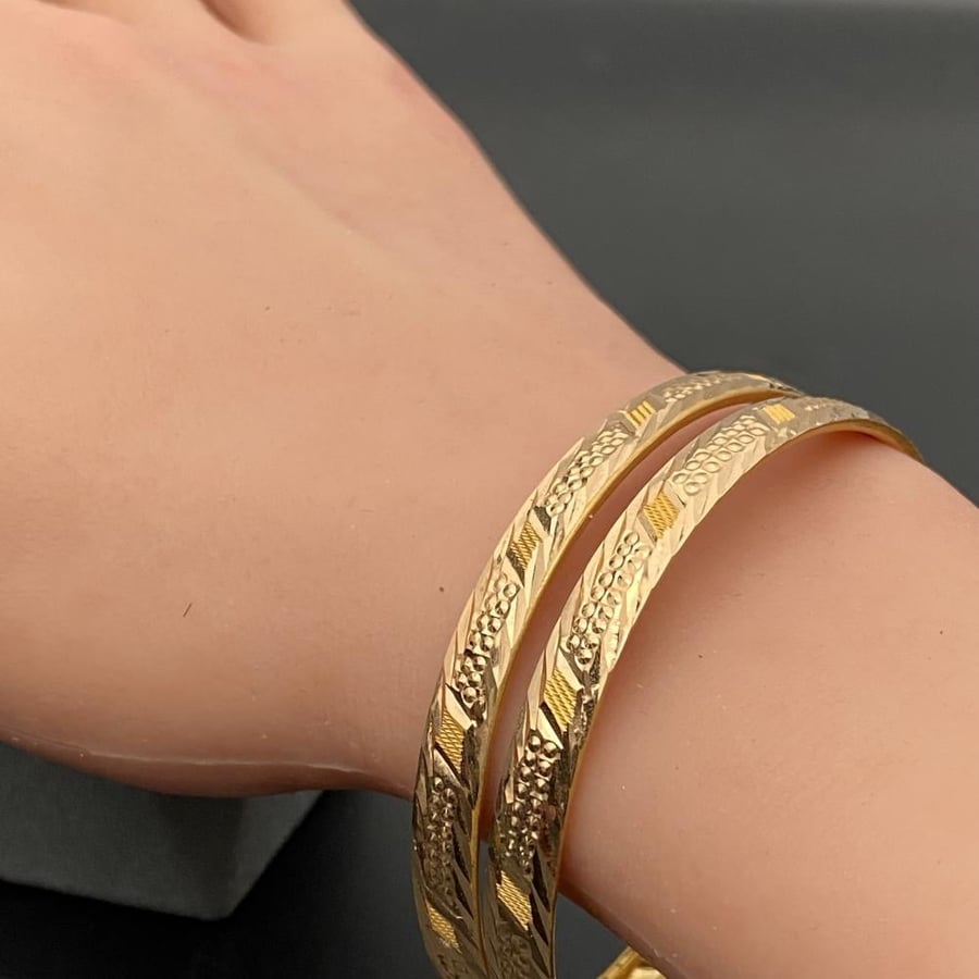 Gold earring 21 karat