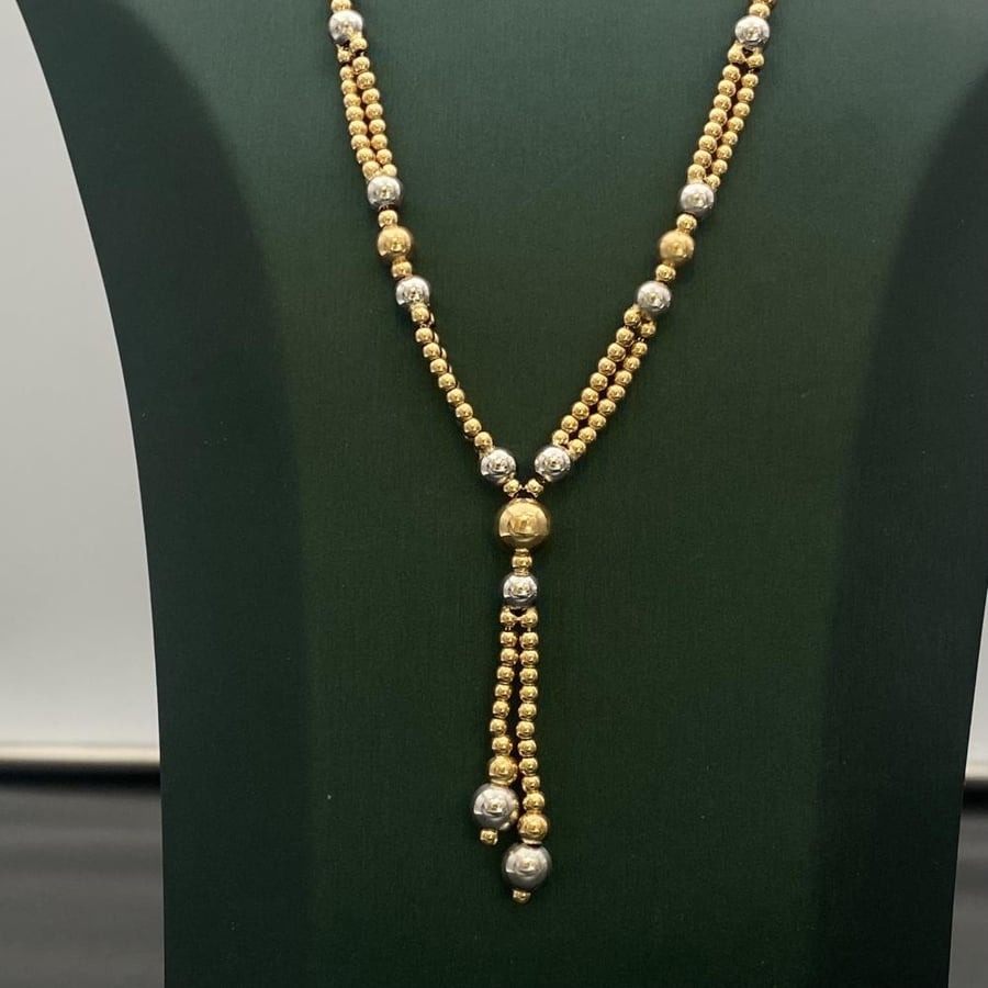 18 karat gold necklace weight 8.38 grams