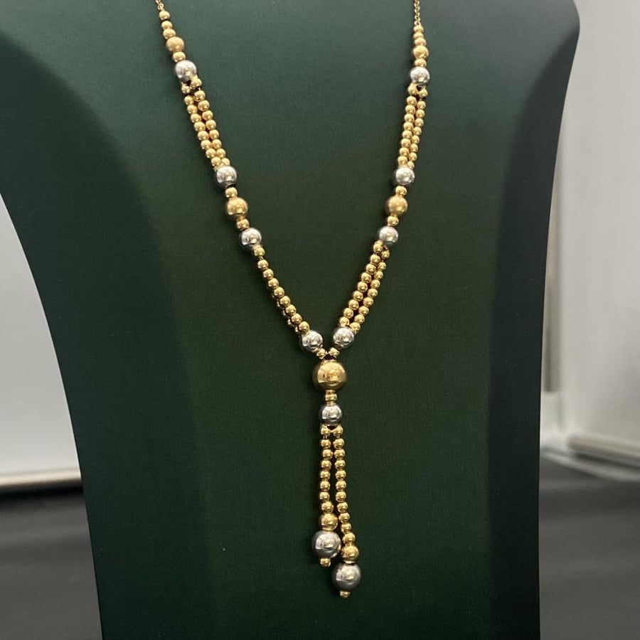 18 karat gold necklace weight 8.38 grams