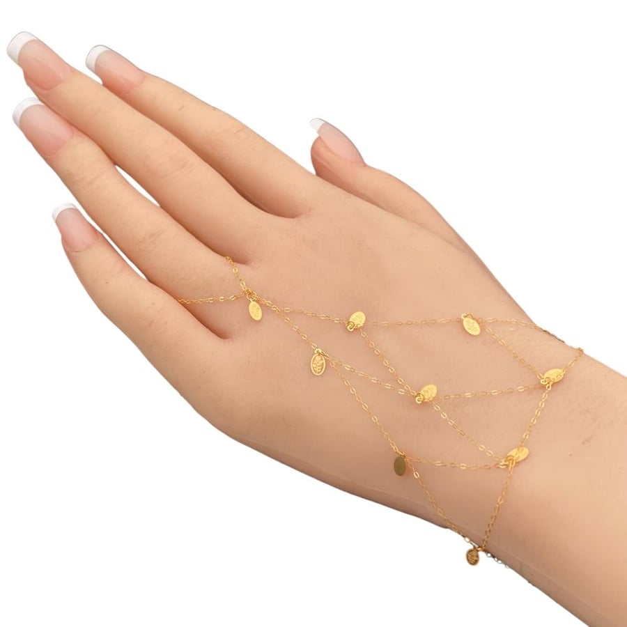 كف ذهب عيار 21 الوزن 0.88 جرام
