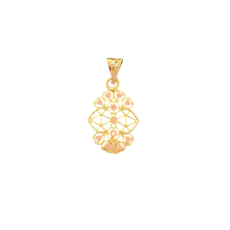 A gold pendant, 21 karat, weight 0.39 grams