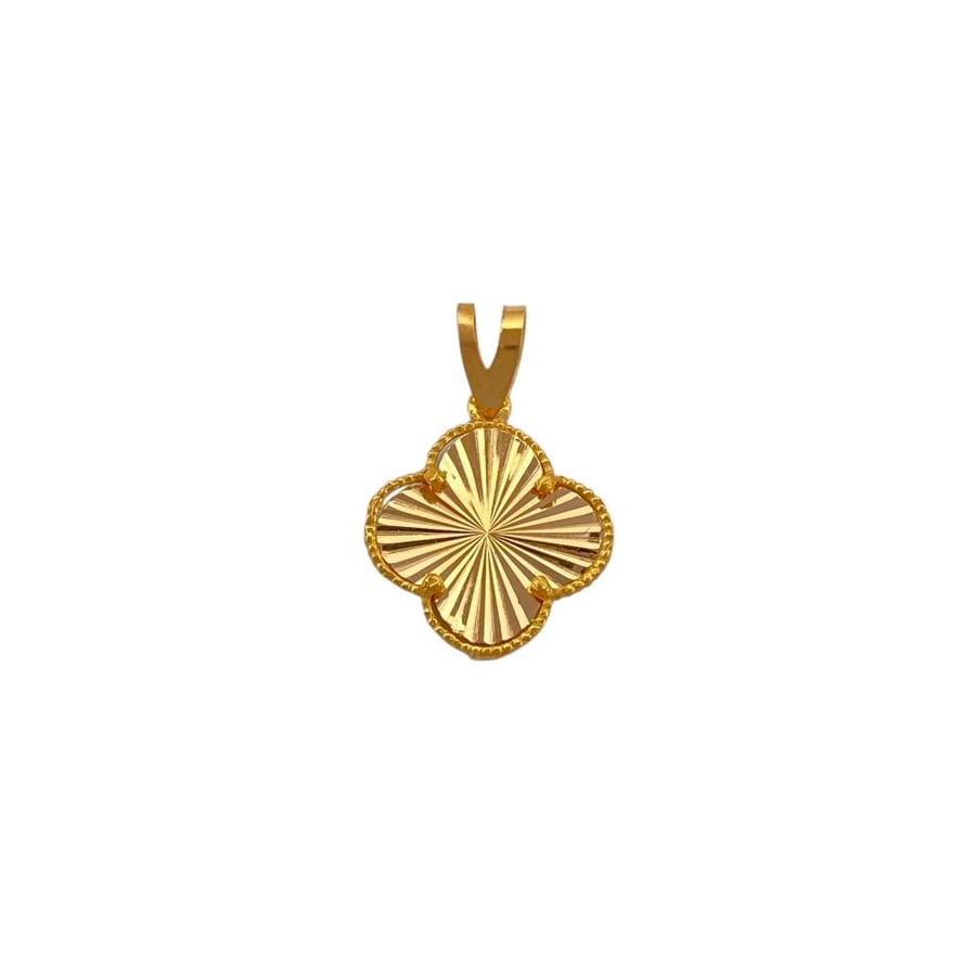 A 21-karat gold pendant, weight 0.97 grams