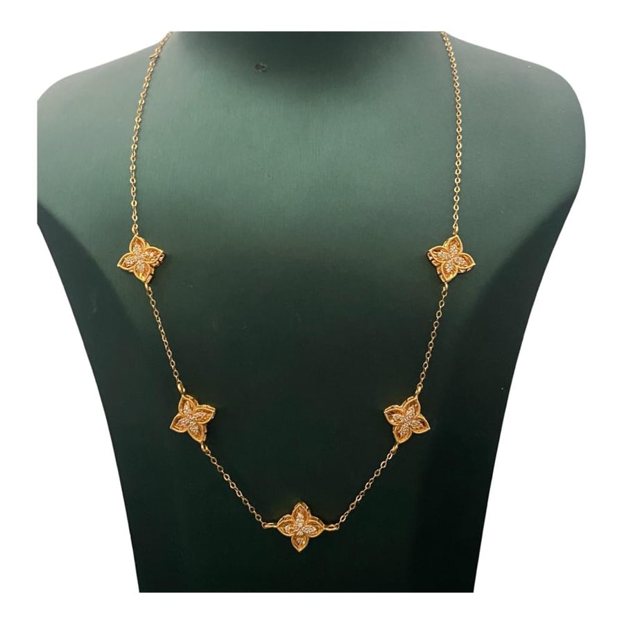 Gold necklace 18 karat weight 7.25 grams