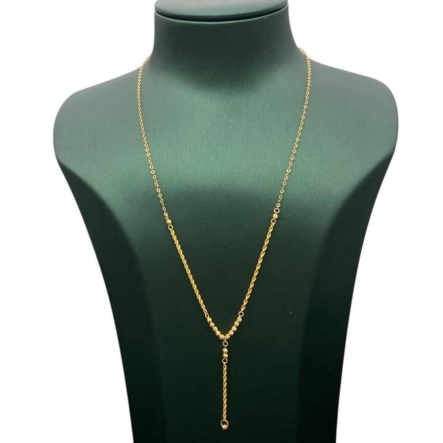 Gold necklace 21 karat weight 2.4 grams