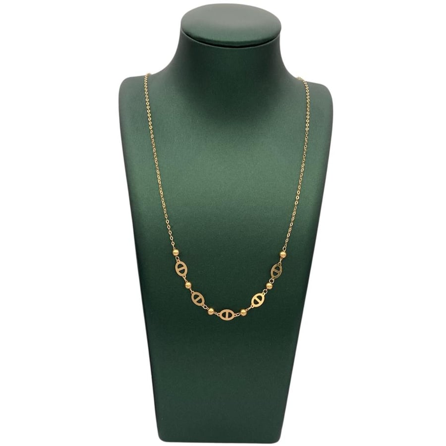 18 karat gold necklace, weight 1.10 grams
