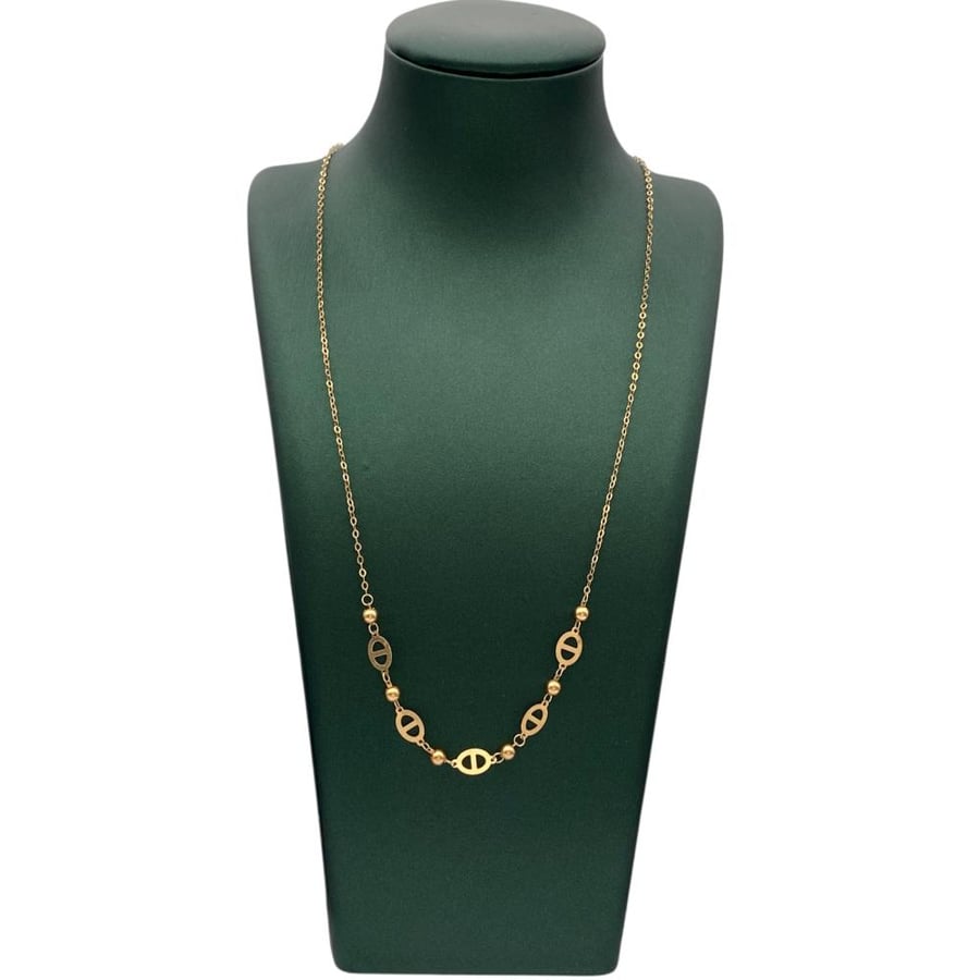 Gold necklace 18 karat weight 1.10 grams