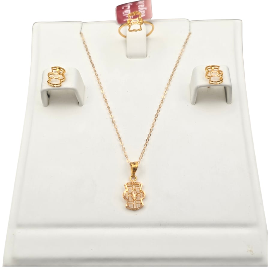 Half set of children's gold 21 karat weight 1.90 grams