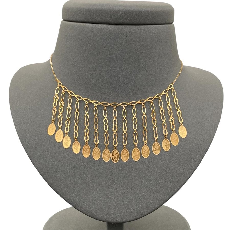 Gold necklace 21 karat weight 3.23 grams