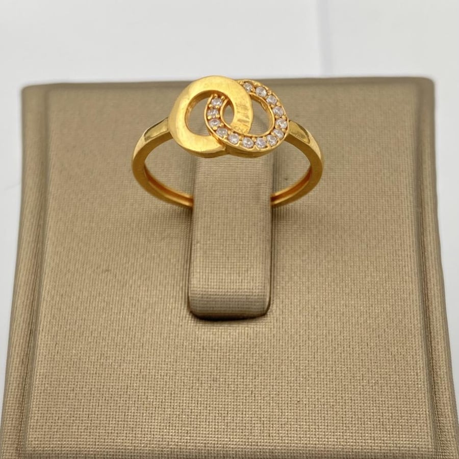 Gold ring 21 karat weight 1.53 grams