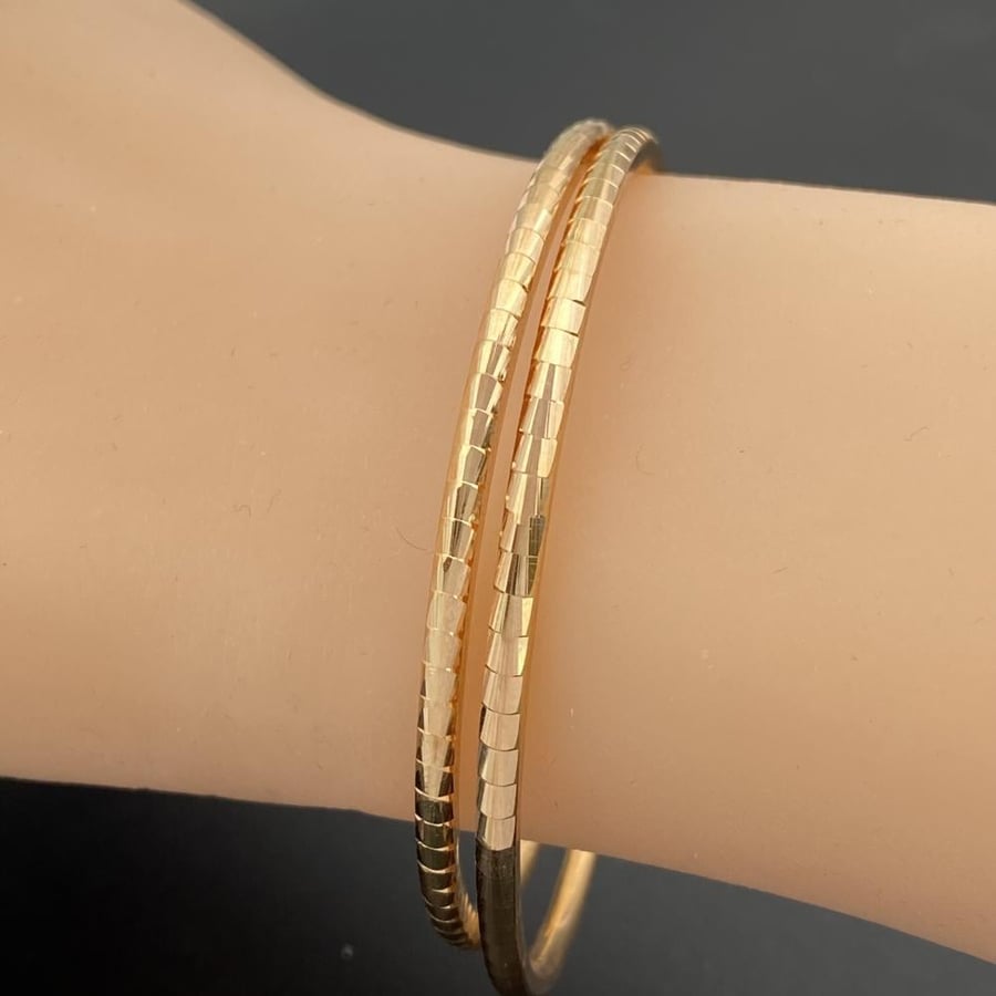 Gold earring 21 karat
