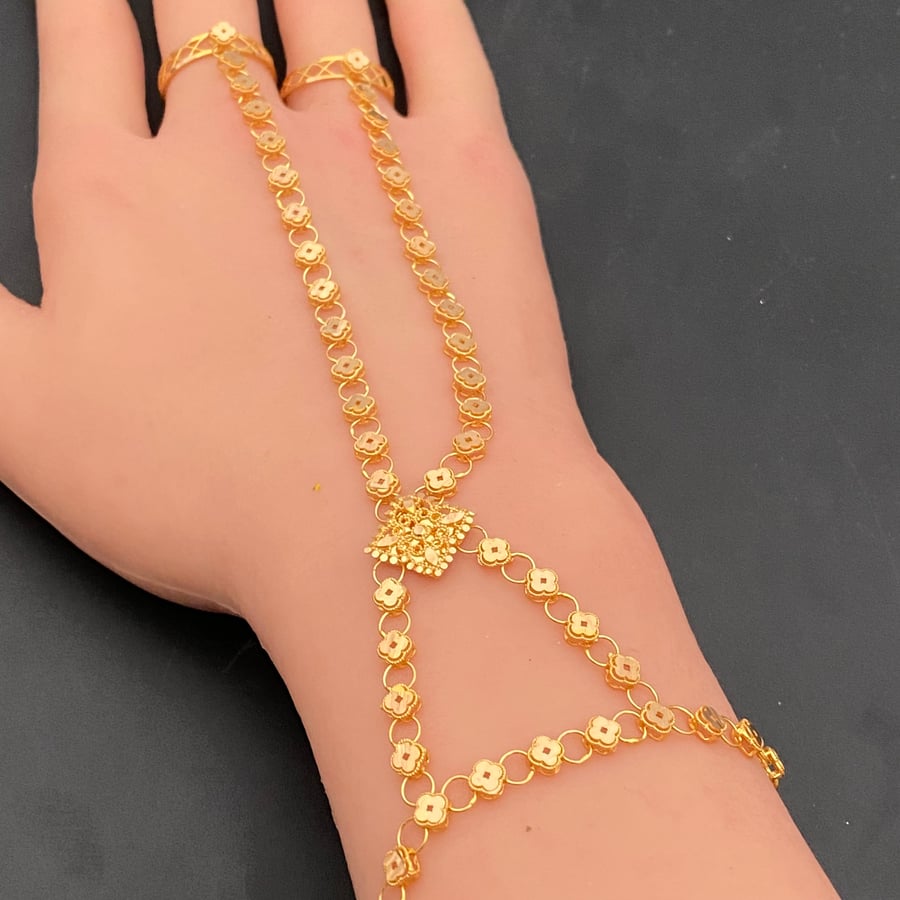 كف ذهب عيار 21 الوزن 10.4 جرام