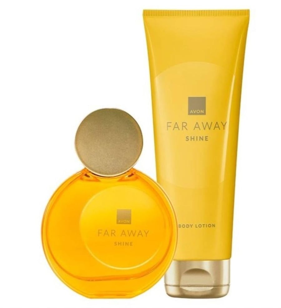 مجموعة عطر فاراوي شاين مع لوشن من أفون