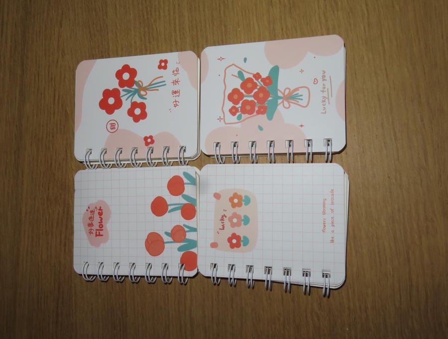 Mini notebook with cute design