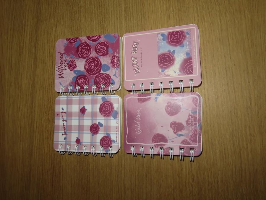 Mini notebook with cute design