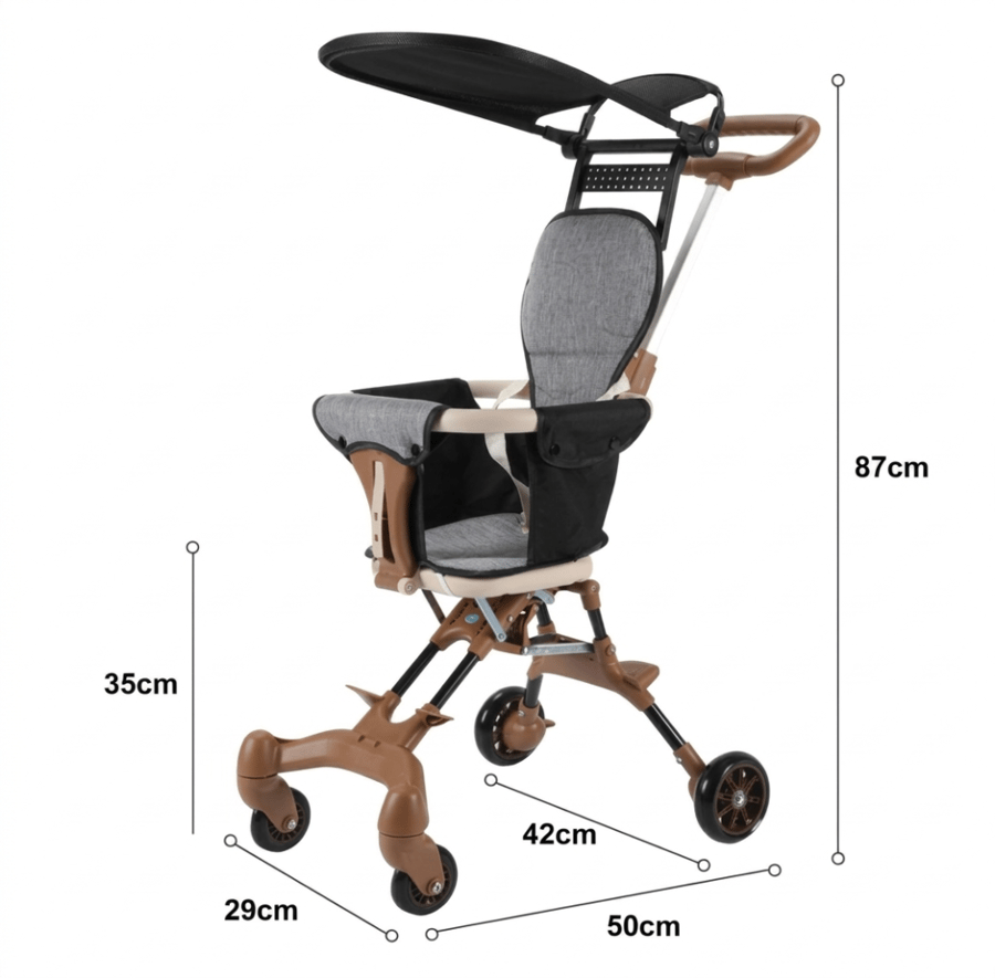 Foldable baby stroller
