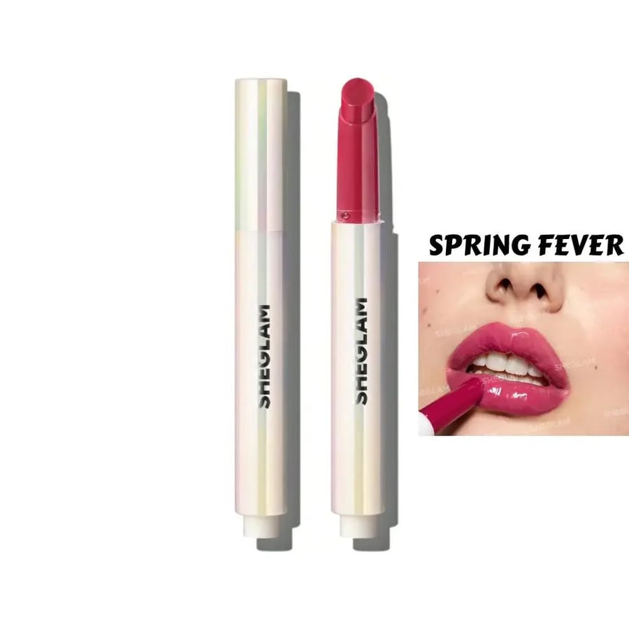 Gloss and lip plumper shiny with pout perfect spring fever color from Shiglam 2 grams