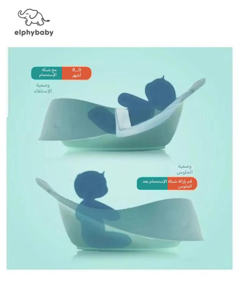حوض استحمام مكون من 3 مراحل