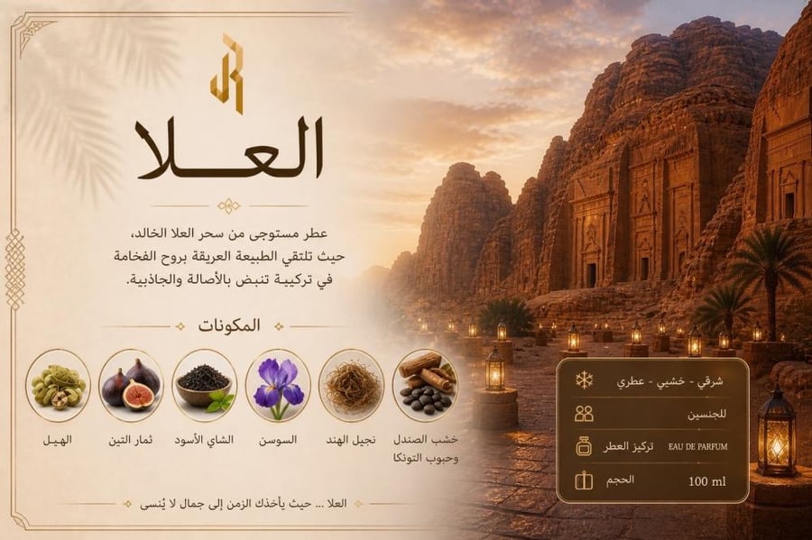 عطر ١٠٠ مل العلا  (جديد )- alula perfume