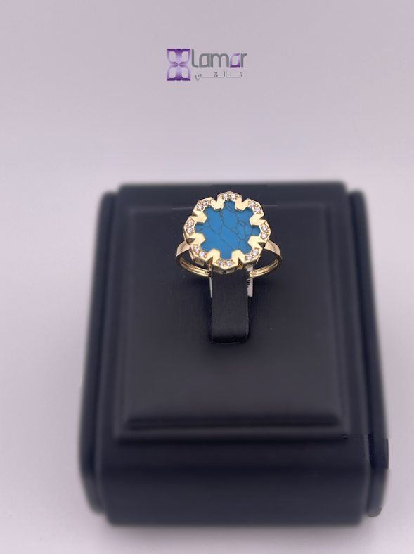 Blue gold ring Z18SNRS5