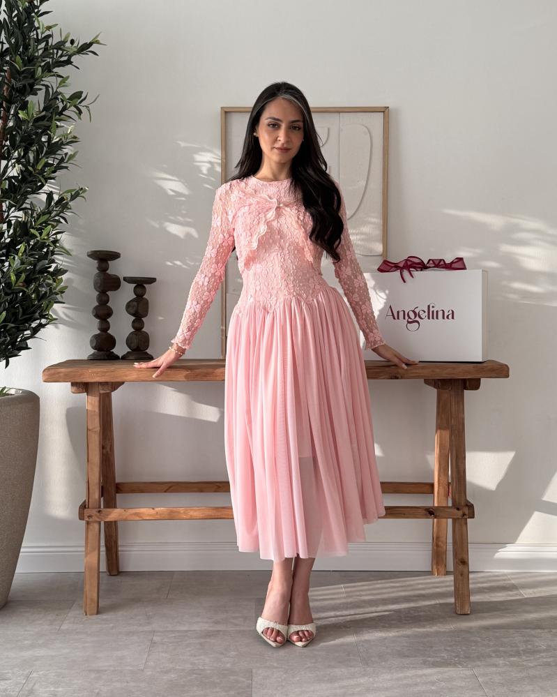 Mid baby pink lace dress jacket G232