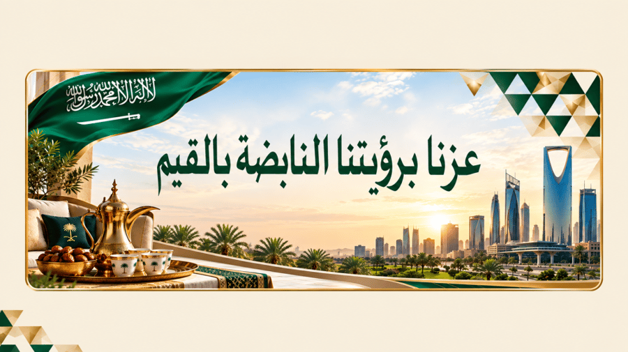 عرض بوربوينت تفاعلي – نشاط عزنا برؤيتنا النابضة بالقيم | المرحلة المتوسطة
