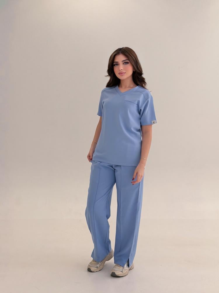 سكراب طبي نسائي لون سماوي Sky Blue