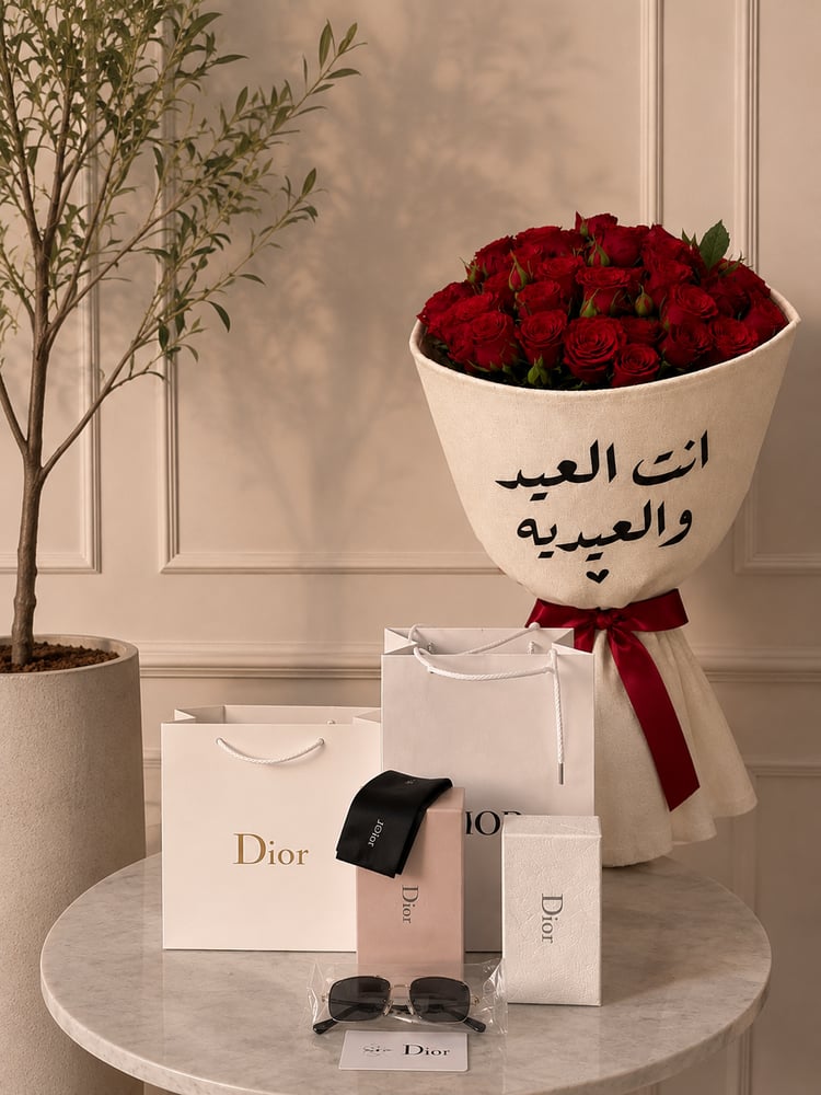 Red rose glasses