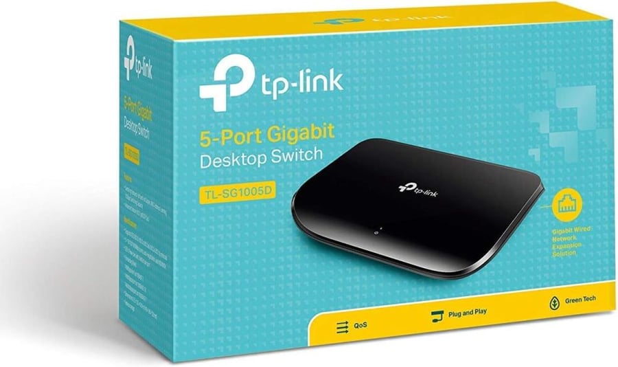 سويتش تي بي لينك موزع شبكات TL-SG1005D جيجابيت 5 منافذ
