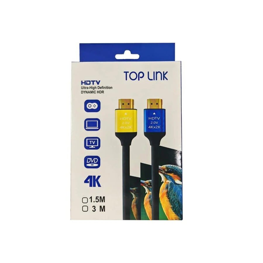 كيبل اتش دي فوركي توب لنك 1.5 متر CABELTOPLINK1.5M4 KHDTO HD