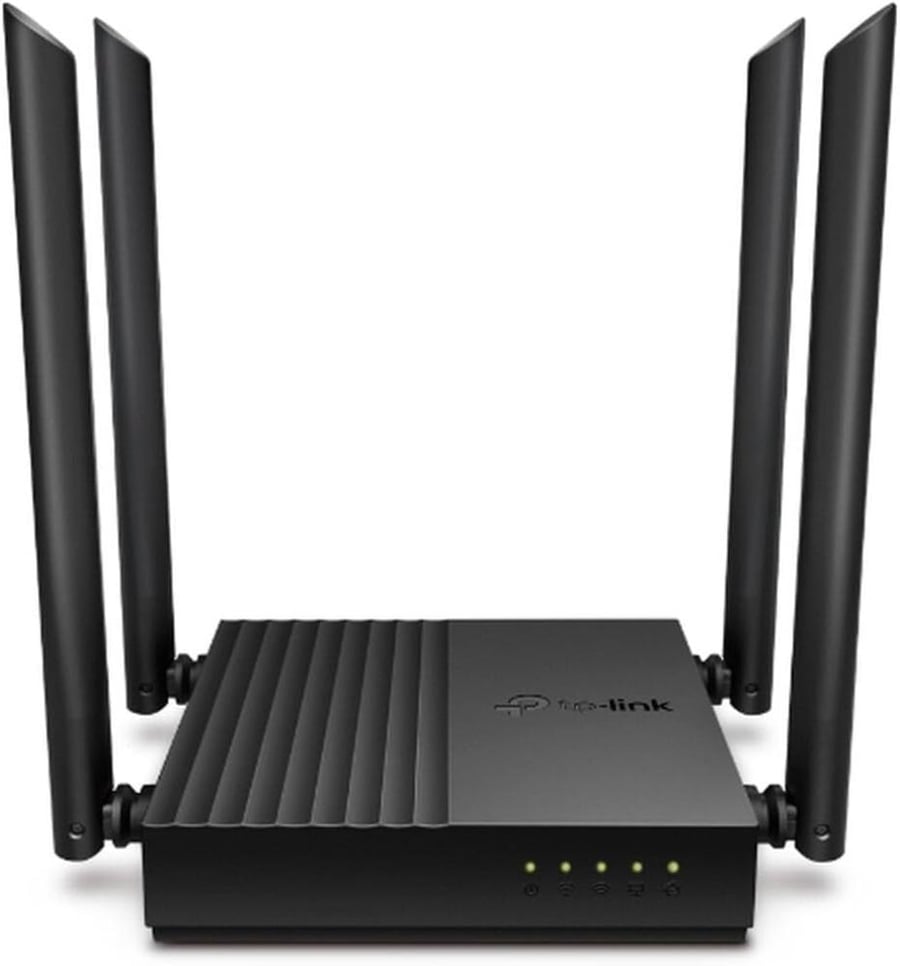 تي بي لينك راوتر واي فأي جيجابيت مزدوج النطاق AC1200، سرعة واي فأي تصل الى 1200 جيجابت في الثانية، منافذ LAN 4×Gbps (ارتشر C64)