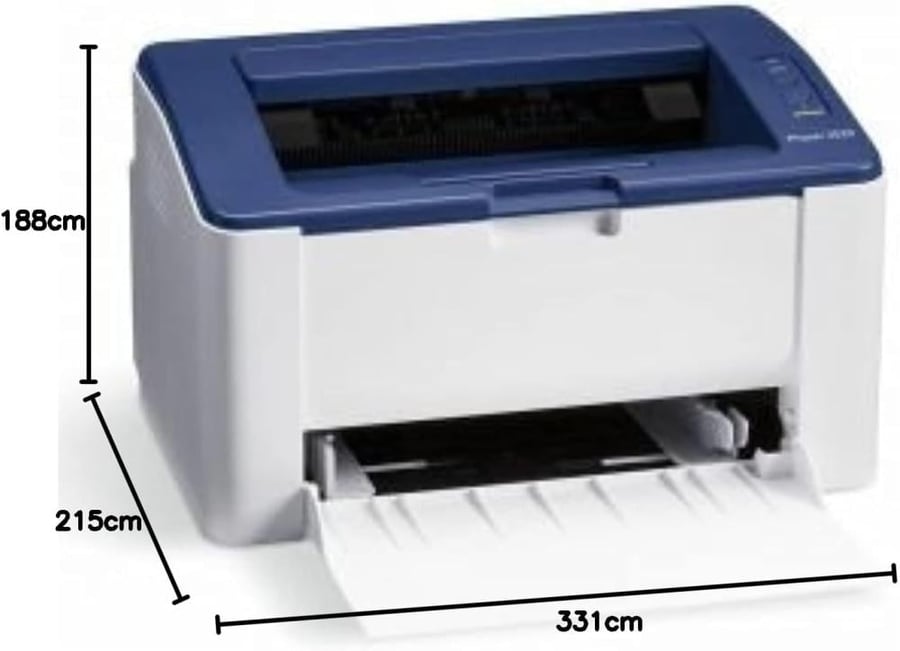 طابعة زيروكس ليزر أسود  Xerox Phaser 3020 منفذ USB وتقنية WIFI