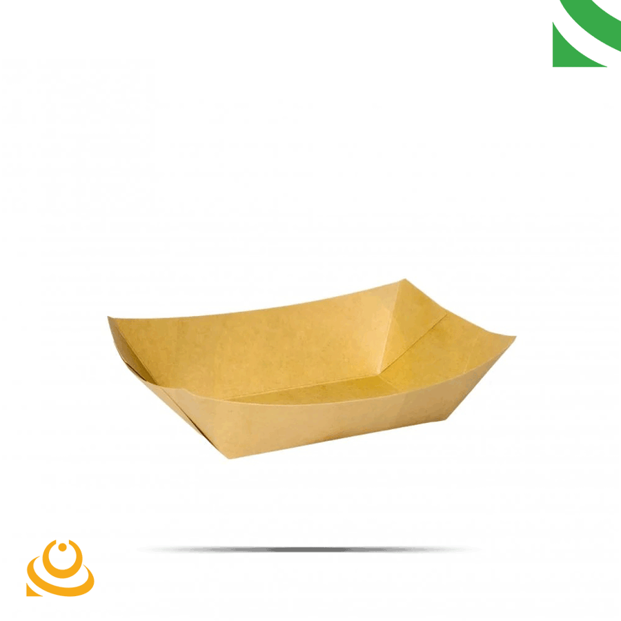Brown Kraft paper plates TR3, 25 pieces