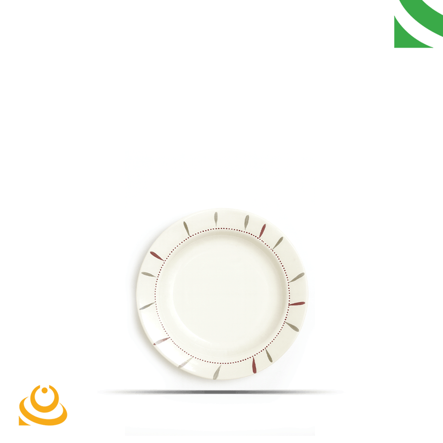 Small white melamine plates, 3 pieces, 17 cm size