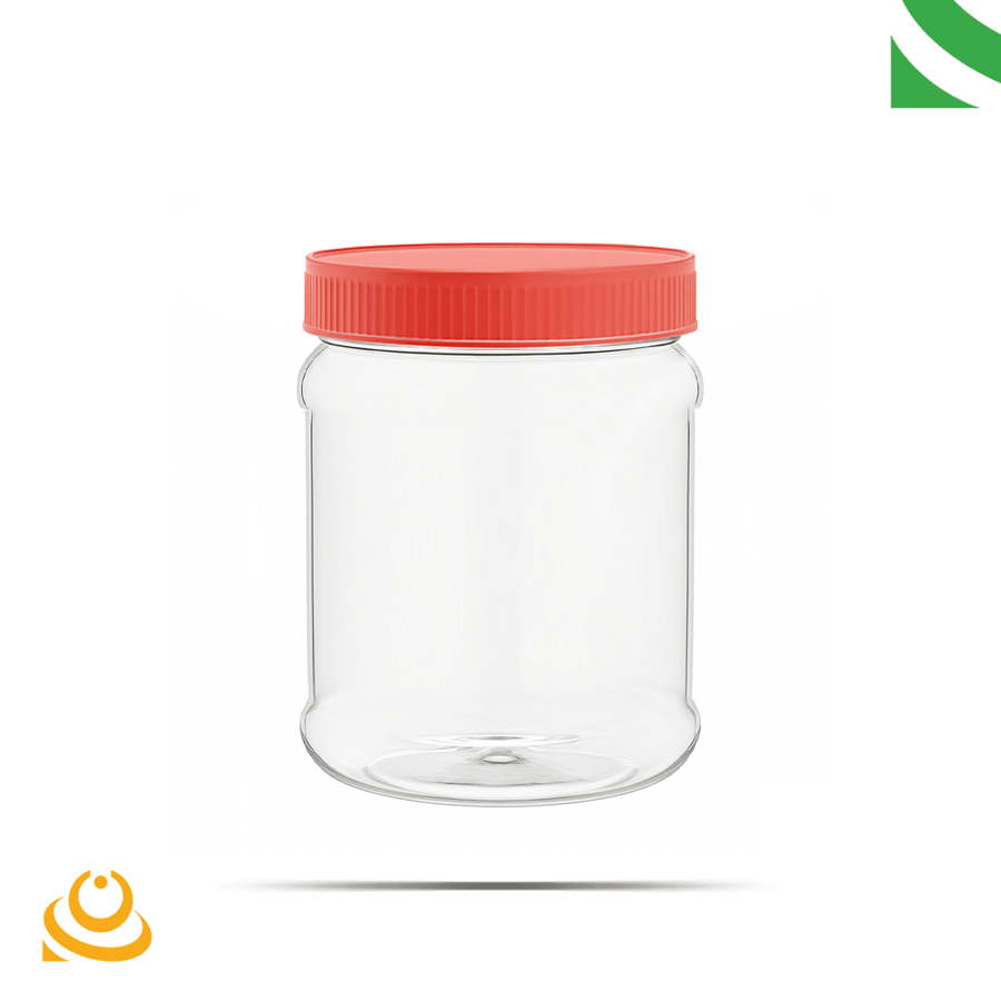 400 ml jar with red lid, 12 pieces