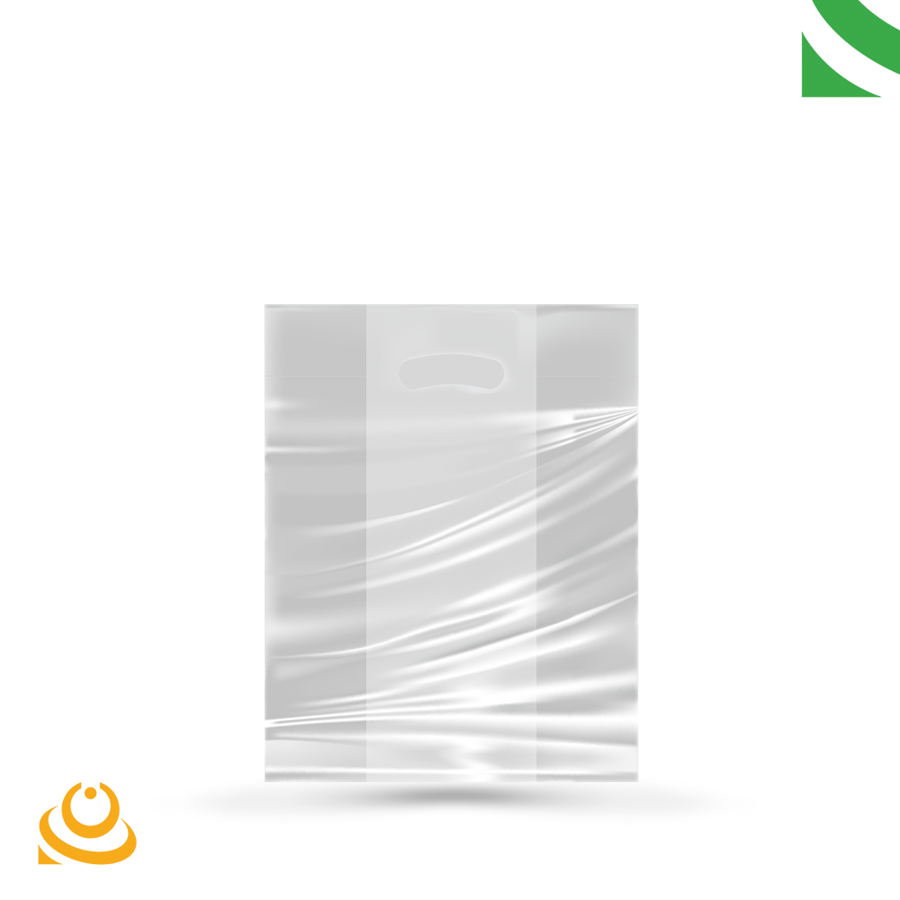 اكياس بلاستيك شفاف بيد مقاس 30×25×10 سم 1 كيلو