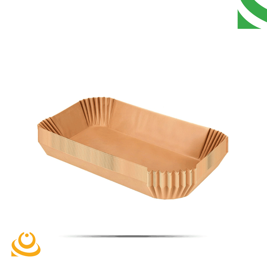 ورق قلاية هوائية مستطيل 20×14 سم 80 حبة