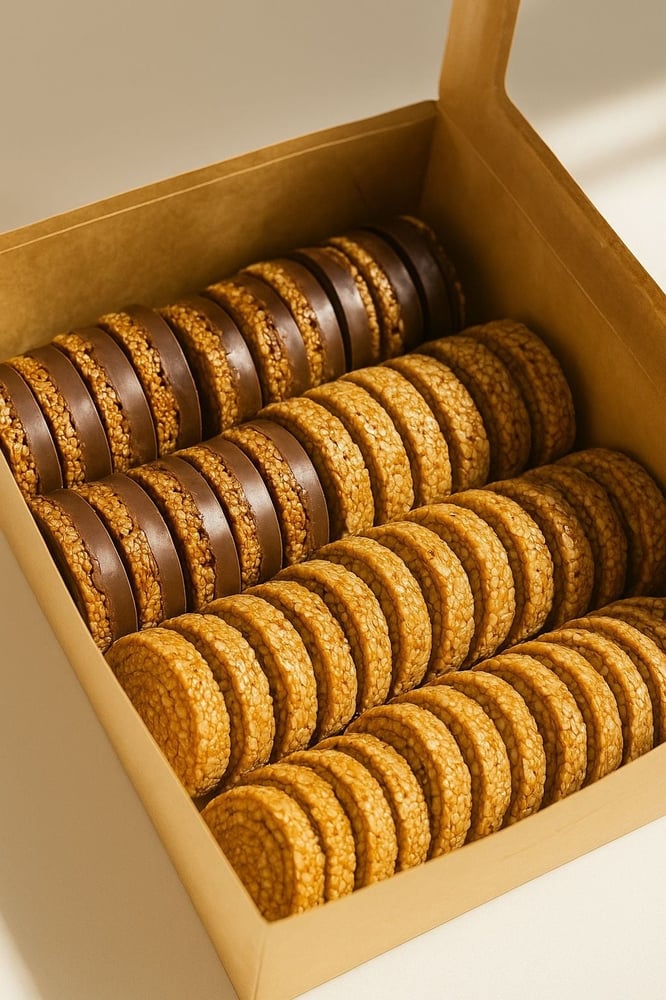 سمسم مشكل 25 قطعة ساده و25 قطعه شوكلاته