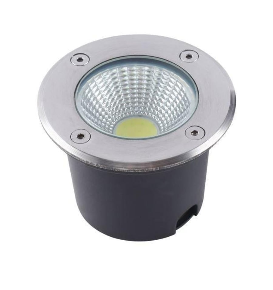 إنارة دفن خارجية أطلس 12 واط COB – أصفر 3000K – IP65 – Φ95mm