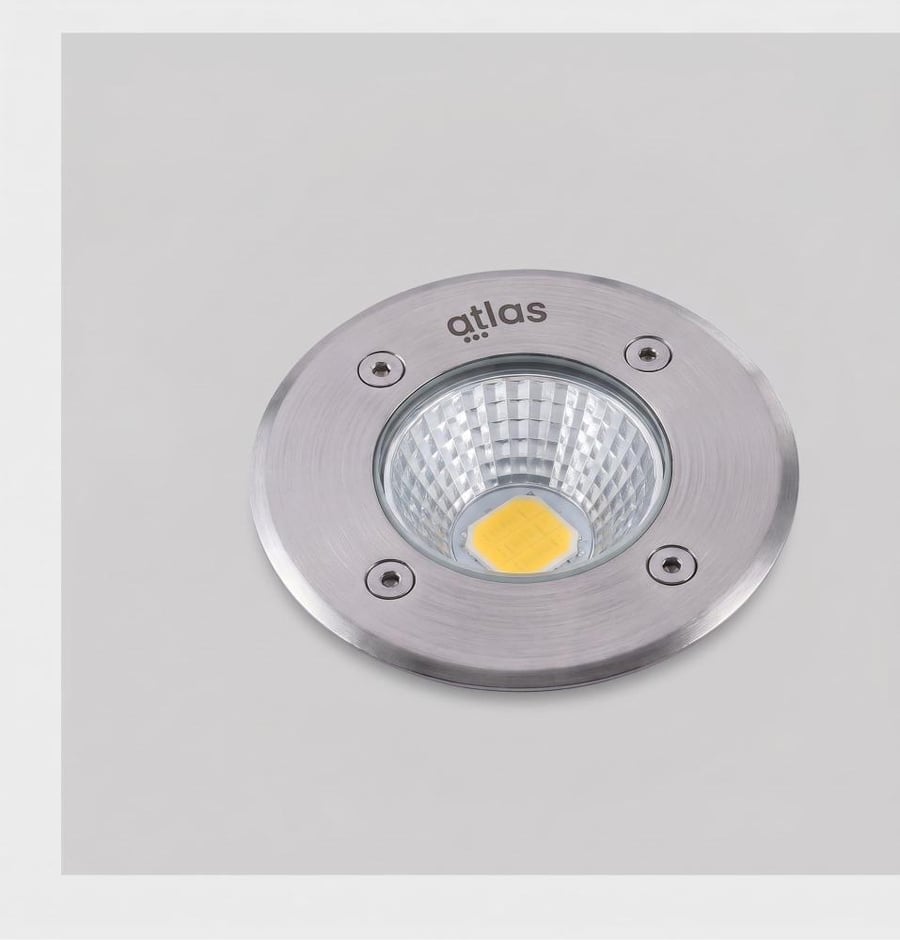 إنارة دفن خارجية أطلس 15 واط COB – أصفر 3000K – IP65 – Φ125mm