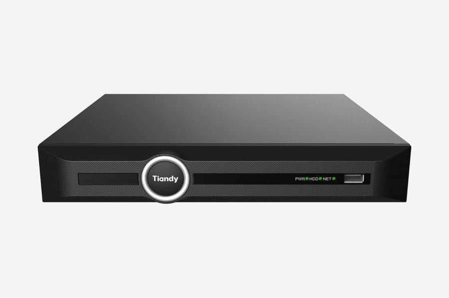 جهاز تسجيل NVR تياندي 10 قنوات 4K مع 8 منافذ PoE يدعم 2 هاردسك - TC-R3210