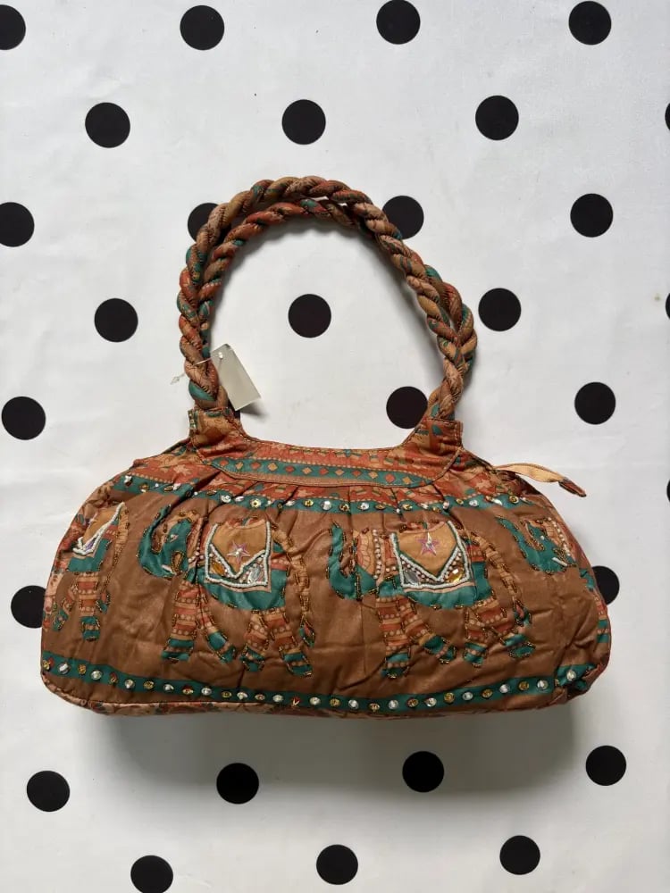 BOHO ELEPHANT BEADED SHOULDER BAG
