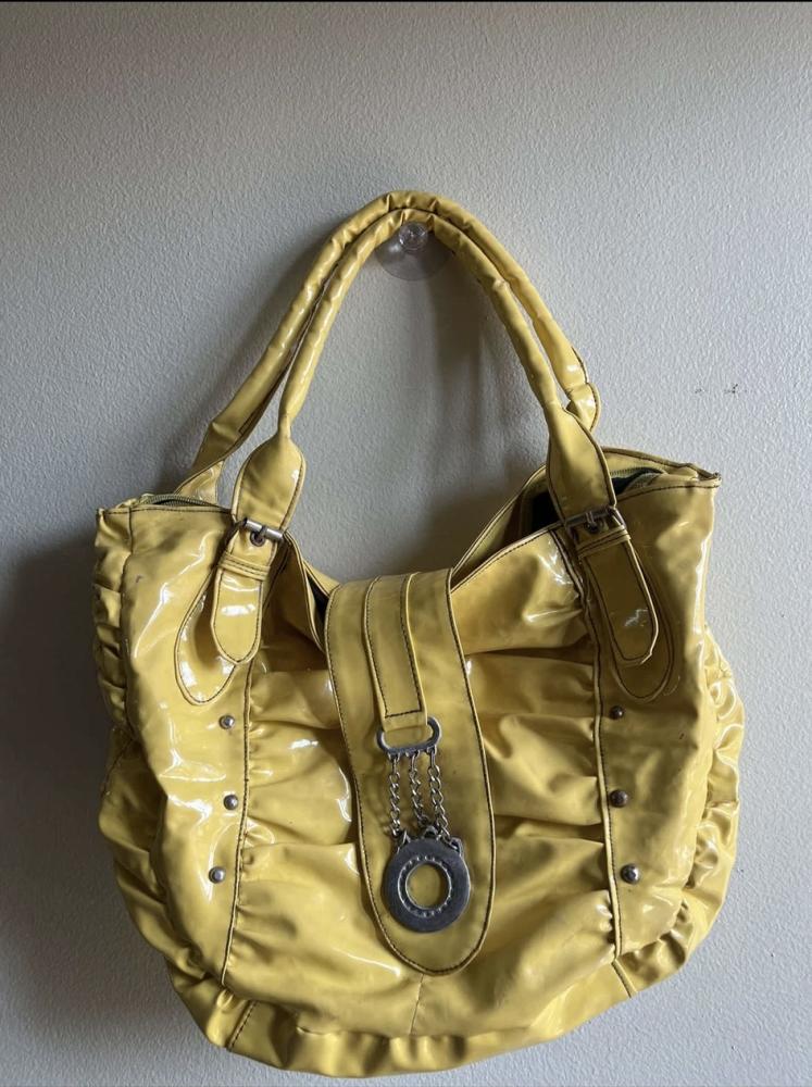 Yellow vintage bag