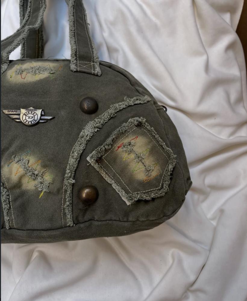 vintage diesel denim bag